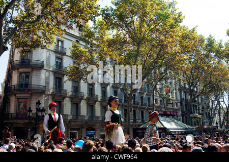 La Merce festival di Barcellona, Spagna Foto Stock