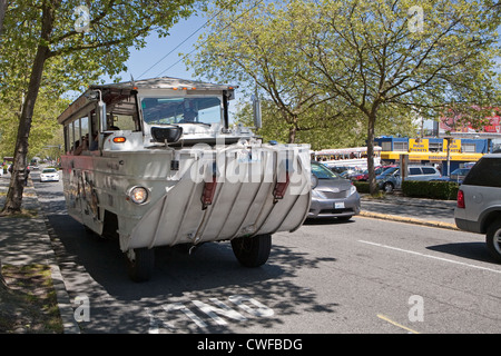 Tour Seattle da terra e acqua su una seconda guerra mondiale amphibious landing craft! Foto Stock