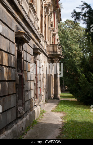 Palazzo barocco, città di Postoloprty, Repubblica Ceca Foto Stock