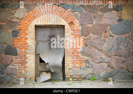 Vecchia casa in campagna, la Masuria - Polonia Foto Stock