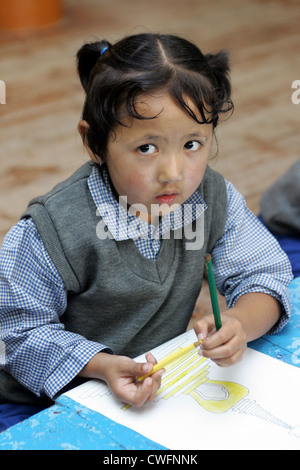 Esilio tibetani in India Foto Stock