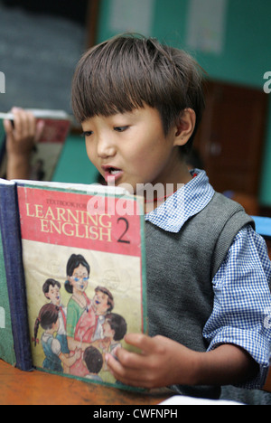 Esilio tibetani in India Foto Stock