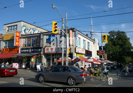 Toronto - In Chinatown a Dundas Street Foto Stock