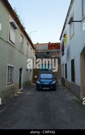 Scena di strada, Lisbona, Portogallo Foto Stock