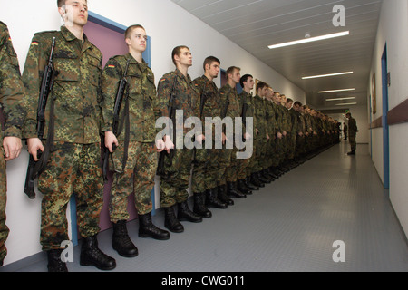 Formazione di base per l'esercito Foto Stock