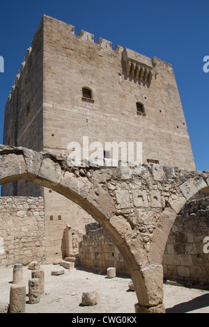 Il Castello di Kolossi a Cipro è stata utilizzata dai Cavalieri Templari dopo la caduta di acri nel 1291 Foto Stock