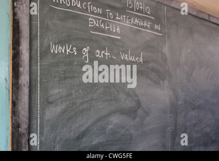 Blackboard, Ndola, Zambia Foto Stock