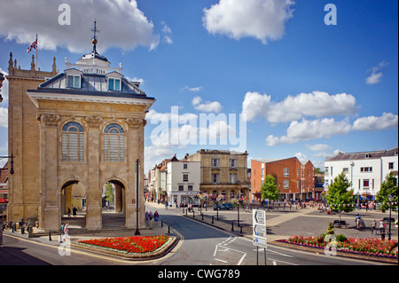 Il luogo di mercato a Abingdon-on-Thames, Oxfordshire, Regno Unito Foto Stock