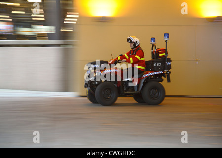 Ambulanza, rescue Kawasaki Quad Foto Stock