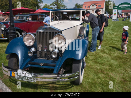 1933 Rolls Royce Phantom II a Motoclassic car show al Castello Topacz in Kobierzyce vicino a Wroclaw, Bassa Slesia, Polonia Foto Stock