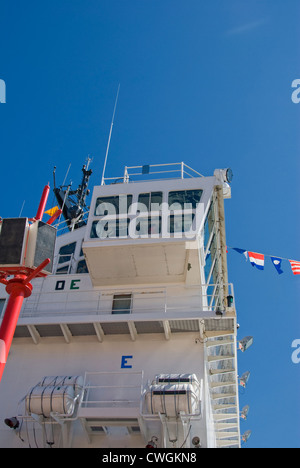 Windows sulla sommità della nave al molo della marina in Chicago, Illinois Foto Stock