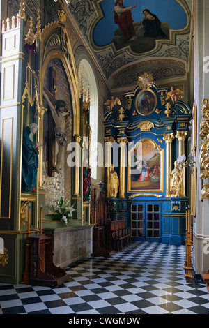 Interno della chiesa parrocchiale di San Clemente a Wieliczka, Polonia. Foto Stock