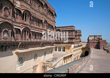 Forte Mehrangarh di Jodhpur, Rajasthan, India Foto Stock