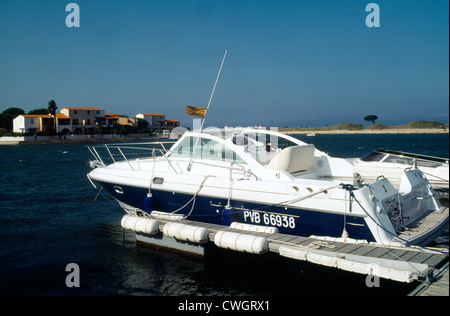 St Cyprien Francia Languadoc & Roussillon Yacht in porto Foto Stock