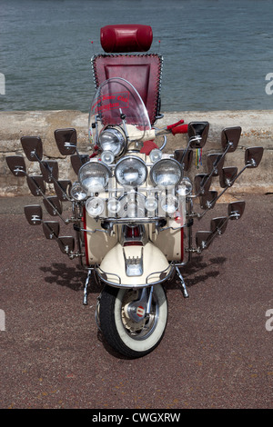 Classic Lambretta Scooter Foto Stock