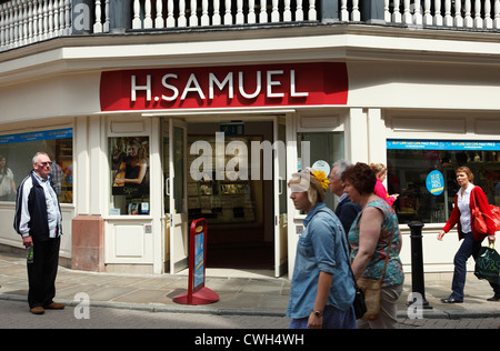 H. Samuel, gioiellerie a Chester, England, Regno Unito Foto Stock