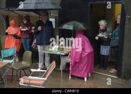 Pioggia Pioggia REGNO UNITO Inghilterra ferragosto piovuto evento off inglese maltempo HOMER SYKES Foto Stock