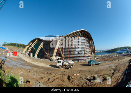 La costruzione dei più grandi Oceanarium in CIS. Vladivostok, Russky Island, Estremo Oriente, Primorsky Krai, Federazione russa Foto Stock