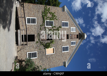 Xix secolo casa di mattoni in Black Creek Pioneer Village , Toronto, Canada Foto Stock