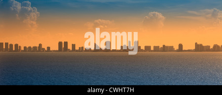 Vista panoramica di Ft. Lauderdale, Florida Foto Stock