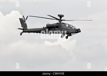 Boeing AH64 Apache Longbow del Regno Unito l'esercito del corpo di aria Foto Stock