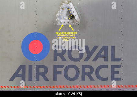 Royal Air Force roundel dettaglio Foto Stock