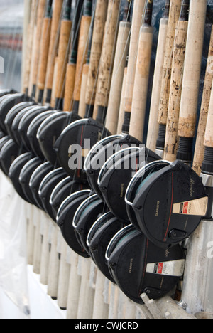 La pesca del salmone,,aste,Langara Island, British Columbia, Canada, Foto Stock