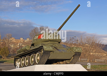 Armenia. Yerevan. Il museo espone del Ministero della Difesa. T-34 Foto Stock