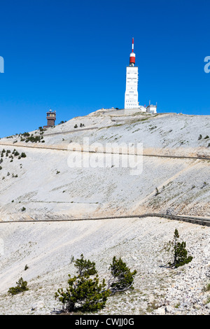 Vetta del Mont Ventoux Provence Francia Foto Stock