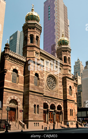 Central Synagogue 652 Lexington Avenue Mid Town Manhattan, New York City , America, Stati Uniti d'America, USA Foto Stock