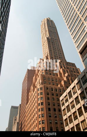 Il General Electric Building, noto anche come 570 Lexington Avenue di New York City Foto Stock