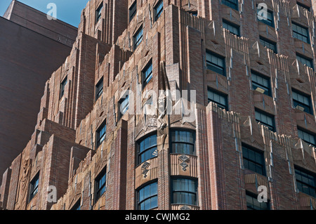 Il General Electric Building, noto anche come 570 Lexington Avenue di New York City Foto Stock