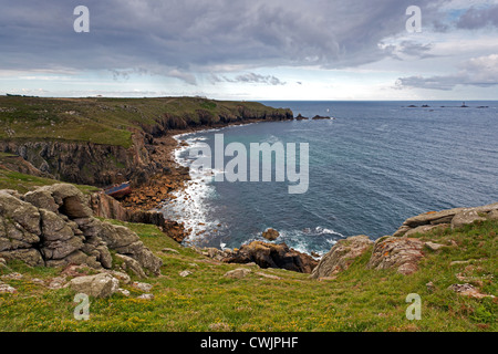 Naufragio del RMS Mülheim vicino al Lands End in Cornovaglia Foto Stock