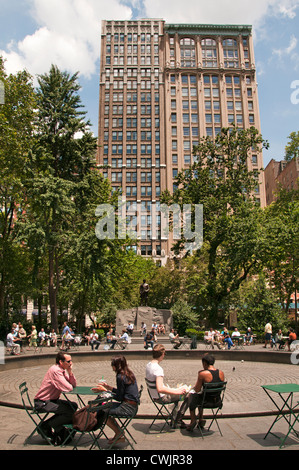 Madison Square Park Manhattan New York City Flatiron Building District Foto Stock