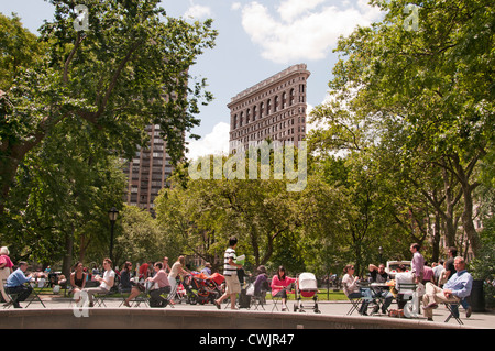 Madison Square Park Manhattan New York City Flatiron Building District Foto Stock