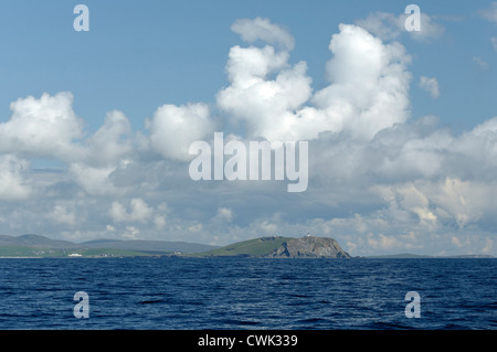 Sumburgh Head nelle isole Shetland in una bella giornata d'estate. Giugno 2012. Foto Stock