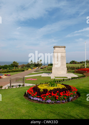 Hunstanton giardini pubblici che si affaccia sul mare, Norfolk, Regno Unito Foto Stock