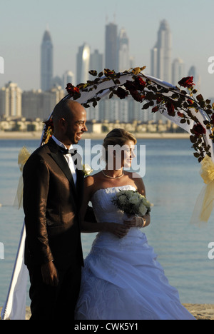 Nozze in Atlantis Hotel, il Palm, Dubai, Emirati Arabi Uniti, Emirati arabi uniti, Golfo Persico, la Penisola Arabica, in Asia. Foto Stock