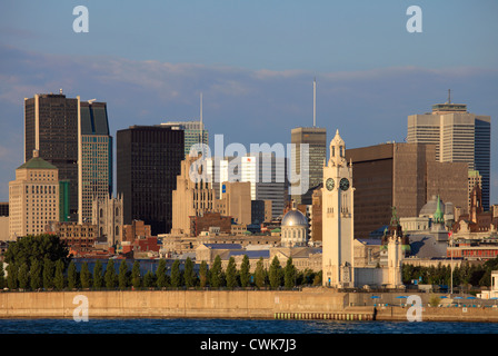 Canada Quebec, Montreal, skyline, St Lawrence River, Foto Stock