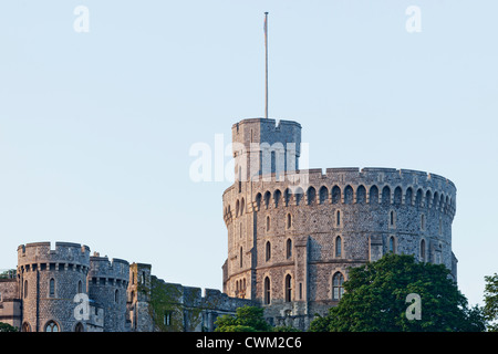 Inghilterra, Berkshire, Windsor, il Castello di Windsor, la torre rotonda Foto Stock