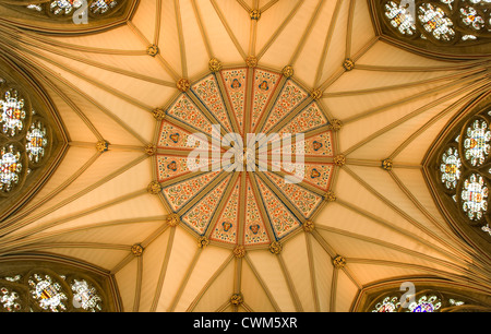 Il soffitto della cattedrale di York Minster Foto Stock
