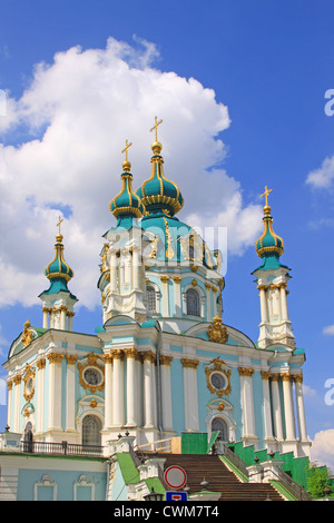 Sant'Andrea Chiesa, Kiev, Ucraina Foto Stock