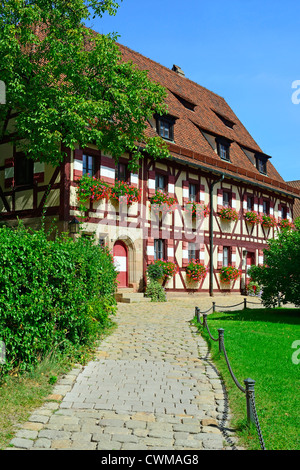 Modo di un edificio del castello di Norimberga Foto Stock