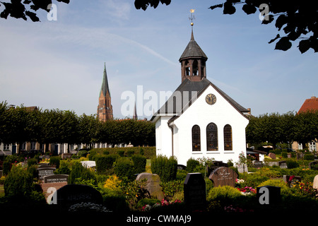 Holm cappella, cimitero e Schleswig cattedrale, Schleswig, Schleswig-Holstein, Germania, Europa Foto Stock