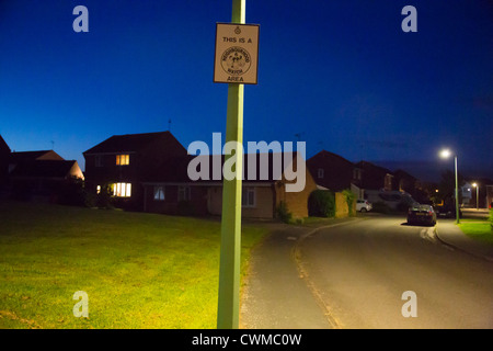 Neighborhood Watch segno nel Suffolk, Regno Unito Foto Stock