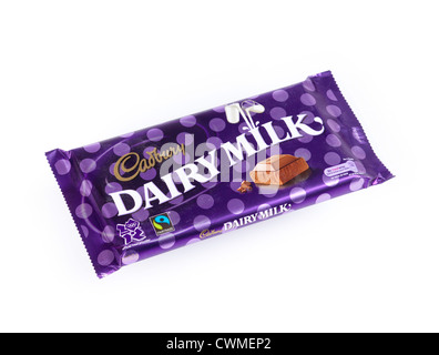 Cadbury Dairy Milk chocolate bar Foto Stock