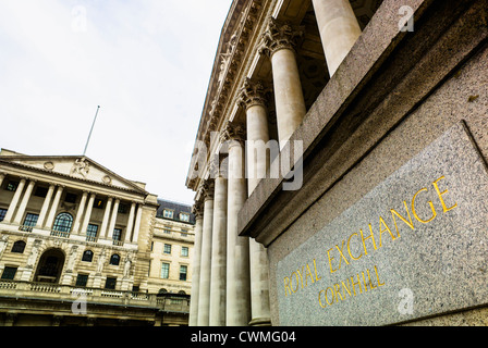 UK, Londra, Royal Exchange Foto Stock