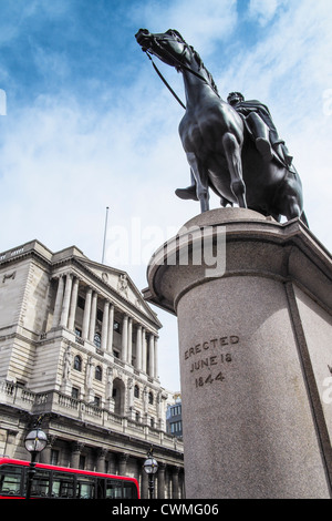 UK, Londra, il Duca di Wellington statua Foto Stock