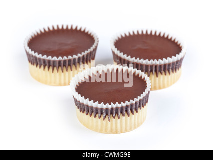 Tortini di cioccolato Foto Stock