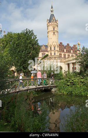 Castello, Schwerin, Meclemburgo-Pomerania Occidentale, Germania Foto Stock